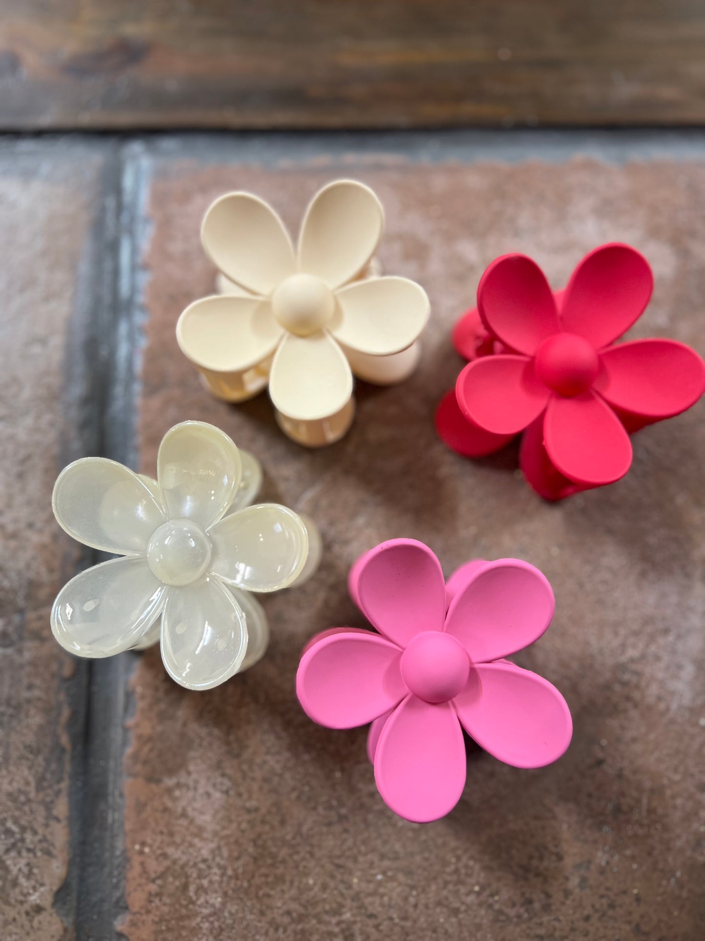 Flower Claw Clips