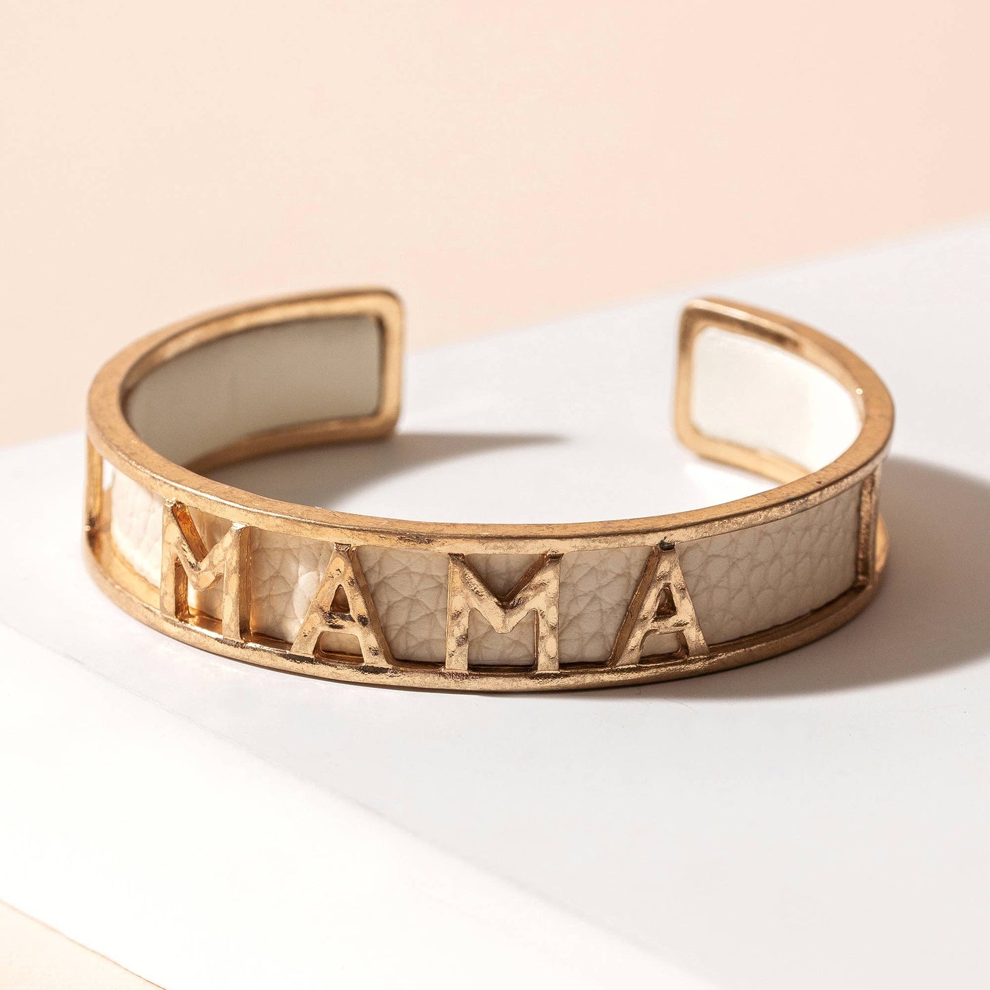 MAMA Leather Cuff Bracelet