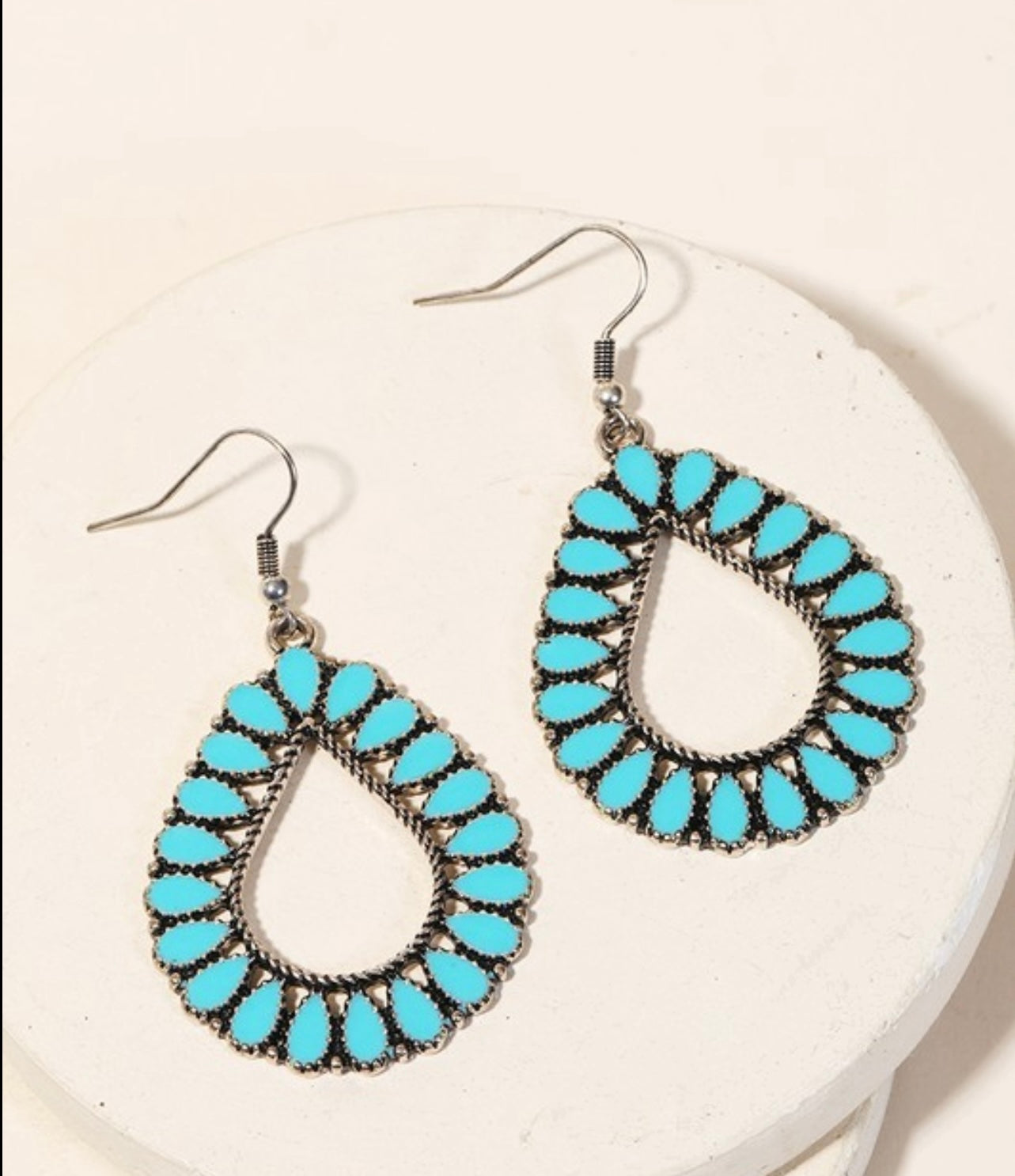 Turquoise Hoop Earrings