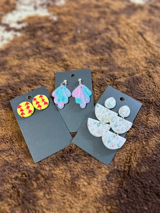 Clay Earrings